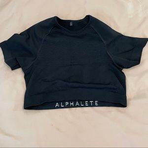 Alphalete crop top black in small